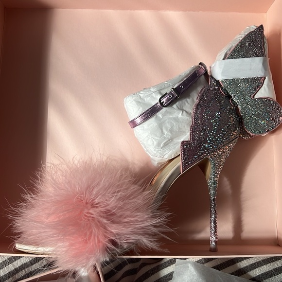 Sophia Webster Chiara Crystal Sandal Heavenly Pink Limited Edition 39 - Picture 5 of 8